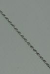 .925 Sterling Silver Diamond Cut Rope 1.5 mm Chain 16" 