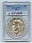 1976 S $1 Silver Ike Eisenhower Dollar PCGS MS66