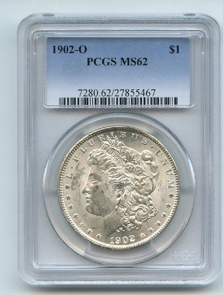 1902 O $1 Morgan Silver Dollar PCGS MS62 (467)