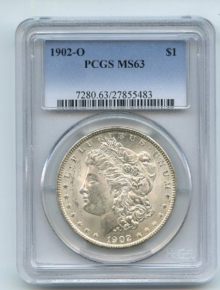 1902 O $1 Morgan Silver Dollar PCGS MS63 (483)