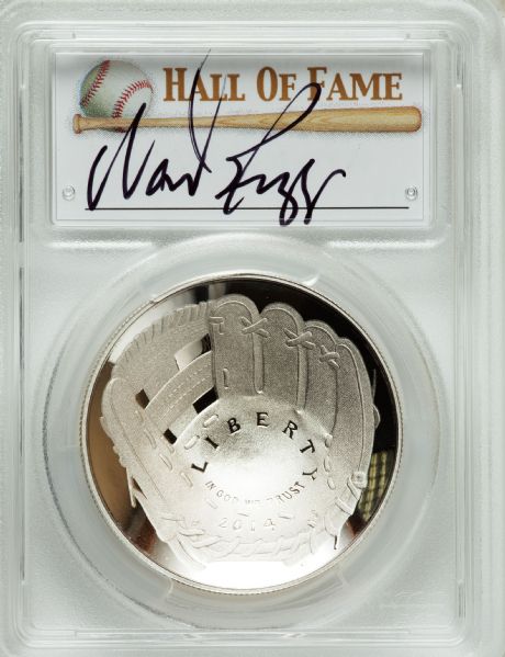 2014 P $1 Silver Baseball Hall of Fame HOF Wade Boggs PCGS PR70DCAM