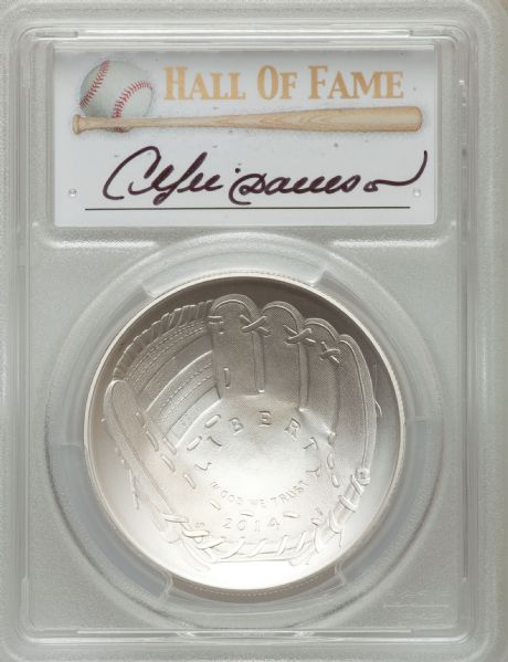 2014 P $1 Silver Baseball Hall of Fame HOF Andre Dawson PCGS MS69 First Strike