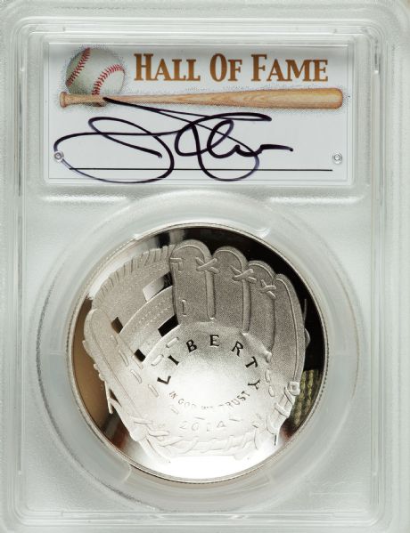 2014 P $1 Silver Baseball Hall of Fame HOF Jim Palmer PCGS PR70DCAM
