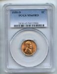 1955 D 1C Lincoln Cent PCGS MS65RD