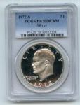1972 $1 Silver Ike Eisenhower Silver Dollar PCGS PR70DCAM