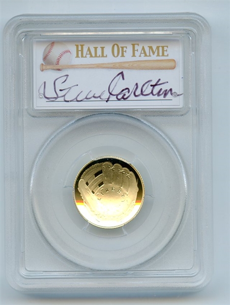 2014 W $5 Gold Baseball HOF Commemorative Steve Carlton PCGS PR70DCAM