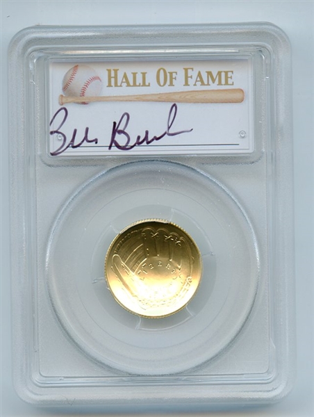 2014 W $5 Gold Baseball HOF Commemorative Bill Buckner PCGS MS70