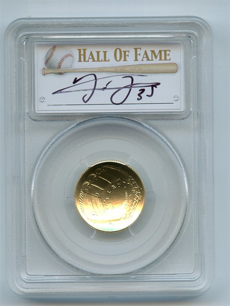 2014 W $5 Gold Baseball HOF Commemorative Frank Thomas PCGS MS70