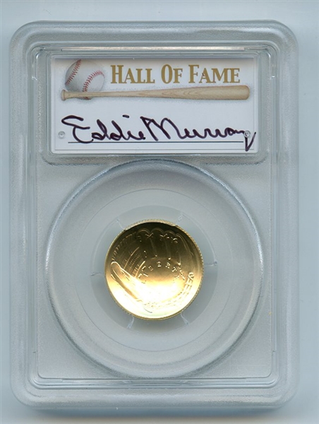 2014 W $5 Gold Baseball HOF Commemorative Eddie Murray PCGS MS70