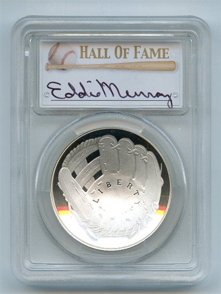 2014 P $1 Silver Baseball HOF Commemorative Eddie Murray PCGS PR70DCAM