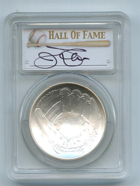2014 P $1 Silver Baseball HOF Commemorative Jim Palmer PCGS MS70