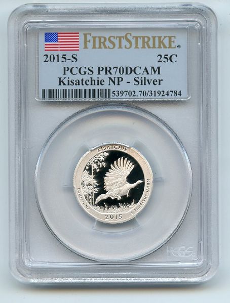 2015 S 25C Silver Kisatchie Quarter PCGS PR70DCAM First Strike