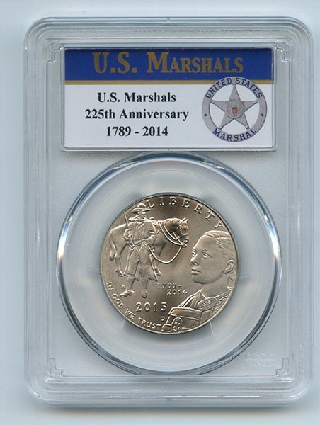 2015 D 50C US Marshals Service Commemorative Half Dollar PCGS MS70