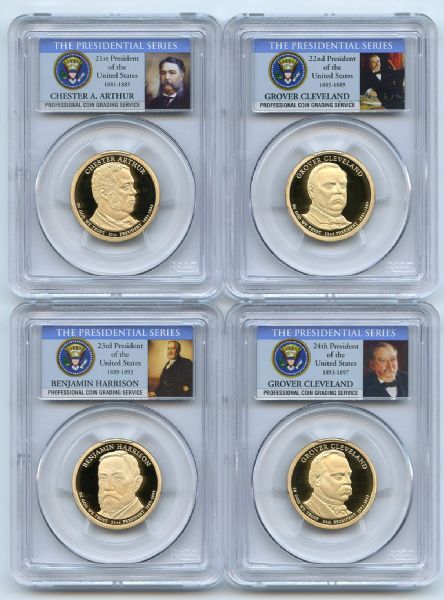 2012 S Presidential Dollar Set PCGS PR70DCAM