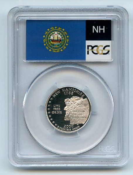 2000 S 25C Silver New Hampshire Quarter PCGS PR69DCAM