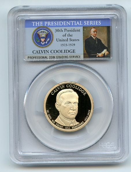 2014 S $1 Calvin Coolidge Dollar PCGS PR70DCAM