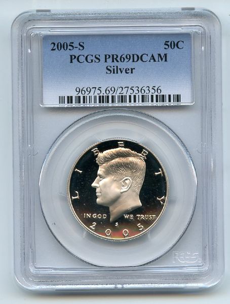 2005 S 50C Silver Kennedy Half Dollar PCGS PR69DCAM