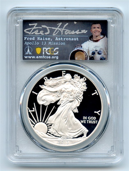 2010 W $1 Proof American Silver Eagle PCGS PR70DCAM Fred Haise