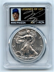 2021 (S) American Silver Eagle PCGS MS70 FDOI Legends of Life Mike Piazza