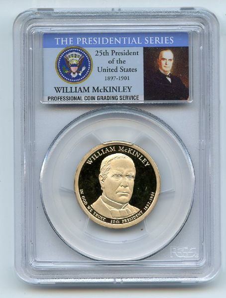 2013 S $1 William McKinley Dollar PCGS PR69DCAM