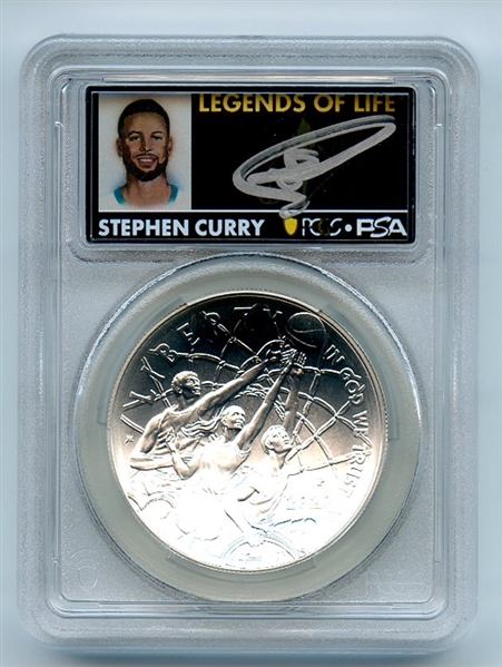 2020 P $1 Basketball Hall of Fame HOF Commemorative PCGS MS70 Stephen Curry