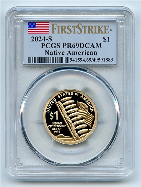 2023 S $1 Sacagawea Dollar PCGS PR69DCAM First Strike