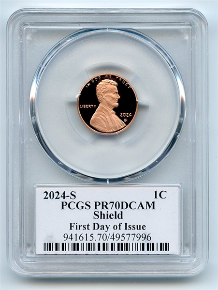 2023 S 1C Lincoln Cent PCGS PR70DCAM FDOI Thomas Cleveland Eagle