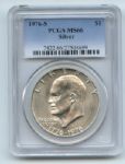 1976 S $1 Silver Ike Eisenhower Dollar PCGS MS66