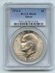 1976 S $1 Silver Ike Eisenhower Dollar PCGS MS68