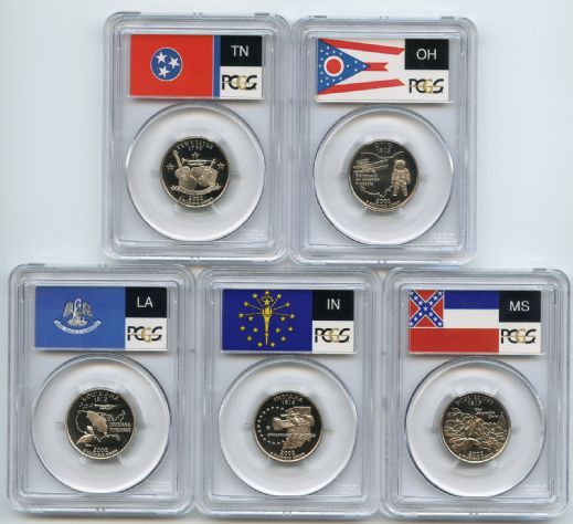 2002 S Clad State Quarter Set PCGS PR70DCAM