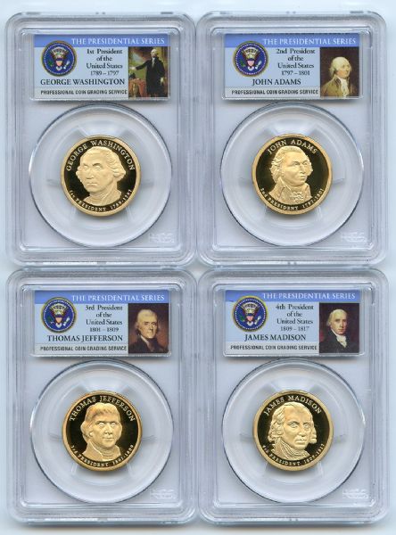 2007 S Presidential Dollar Set PCGS PR70DCAM