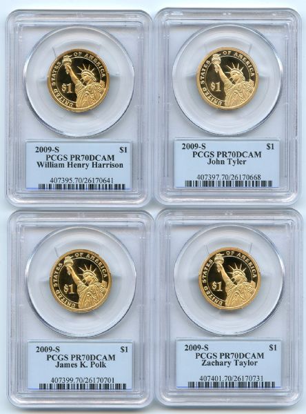 2009 S Presidential Dollar Set PCGS PR70DCAM