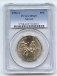 1996 S 50C Soccer Commemorative PCGS MS69