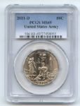 2011 D 50C US Army Commemorative PCGS MS69