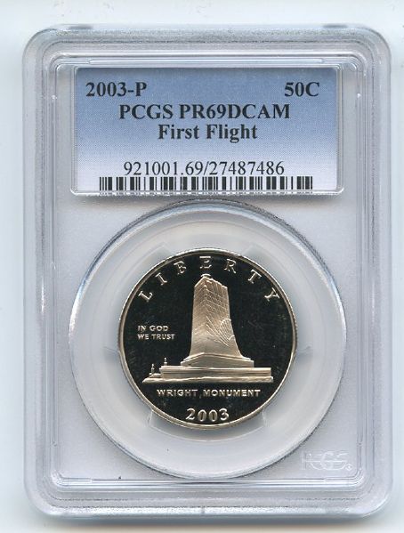2003 P 50C First Flight Centennial PCGS PR69DCAM