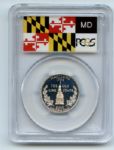 2000 S 25C Silver Maryland Quarter PCGS PR69DCAM