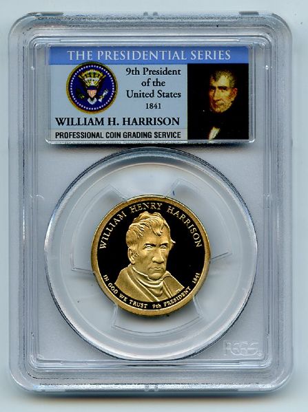 2009 S $1 William Henry Harrison Dollar PCGS PR69DCAM