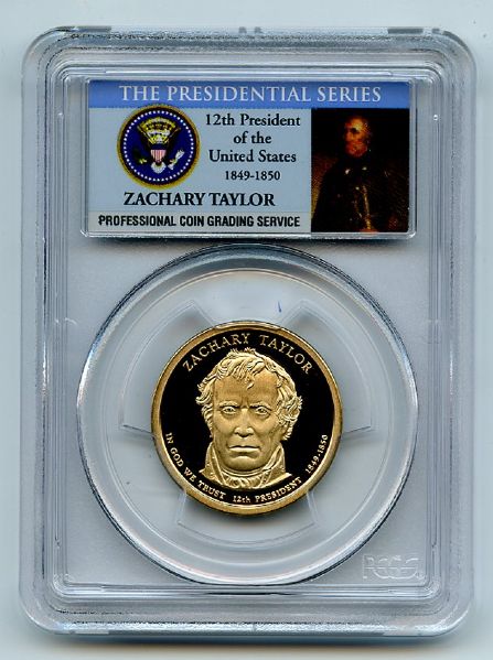 2009 S $1 Zachary Taylor Dollar PCGS PR69DCAM