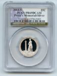2013 S 25C Silver Perrys Memorial Quarter PCGS PR69DCAM