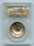 2014 D 50C Commemorative Baseball Hall of Fame HOF PCGS MS70