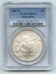2007 P $1 Jamestown Silver Commemorative Dollar PCGS MS70
