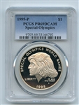 1995 P $1 Special Olympics Silver Commemorative Dollar PCGS PR69DCAM