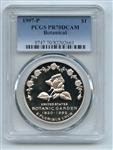 1997 P $1 Botanic Garden Silver Commemorative Dollar PCGS PR70DCAM