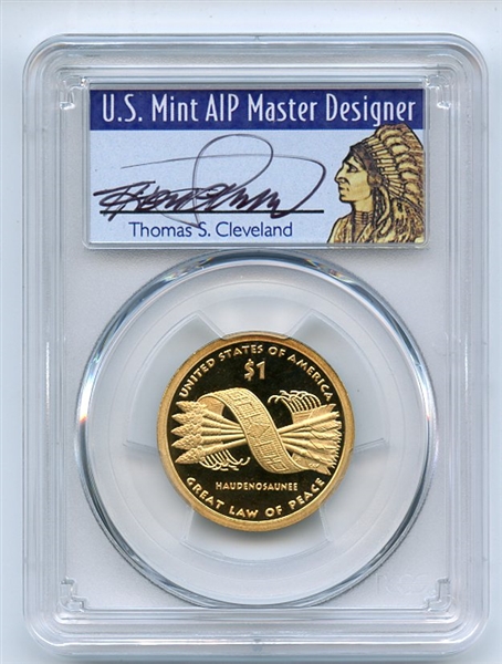 2010 S $1 Sacagawea Dollar PCGS PR69DCAM Thomas Cleveland 