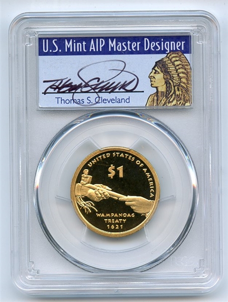 2011 S $1 Sacagawea Dollar PCGS PR69DCAM Thomas Cleveland 