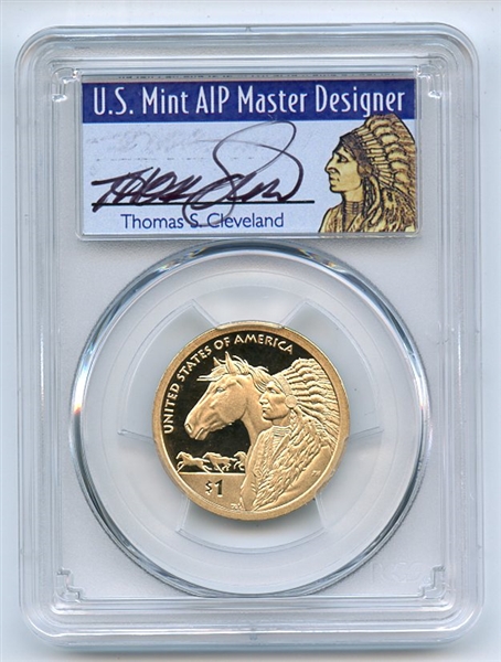 2012 S $1 Sacagawea Dollar PCGS PR69DCAM Thomas Cleveland 