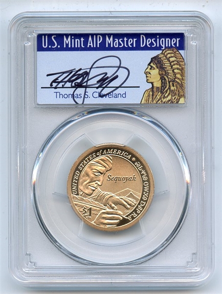 2017 S $1 Sacagawea Dollar Enhanced Set PCGS SP70 First Strike Thomas Cleveland