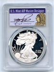 2018 W $1 American Proof Silver Eagle PCGS PR69DCAM Thomas Cleveland 1 of 1000