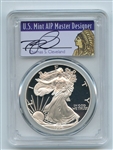 1996 P $1 Proof American Silver Eagle 1oz PCGS PR69DCAM Thomas Cleveland Native