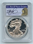 1997 P $1 Proof American Silver Eagle 1oz PCGS PR69DCAM Thomas Cleveland Native